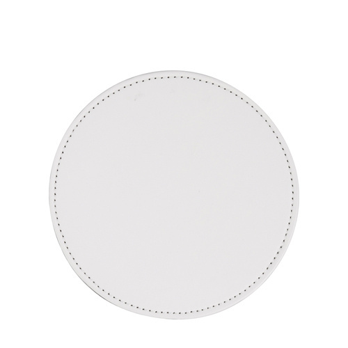 Sada 4 kulatých kožených podtácků pod šálky (pro sublimaci)