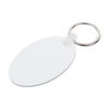 Plastový kroužek na klíče pro sublimaci - oválný
