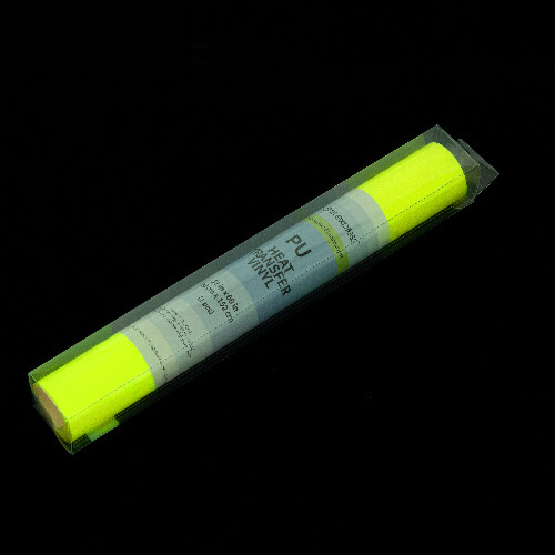 Luminiscenční flex fólie - žlutá, zeleně svítící