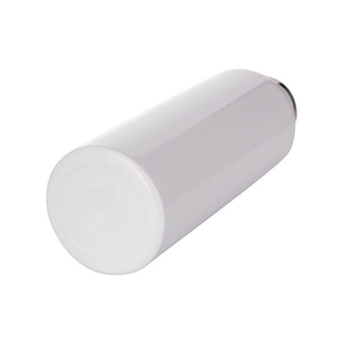 Termoska z nerezové oceli 750 ml s bambusovým uzávěrem pro sublimaci - bílá