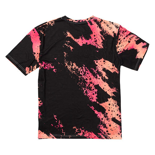 Tričko Cotton-Like Bělený Leopard Wild Black pro sublimaci