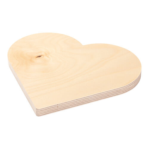 Fotorámeček - překližkové srdce pro sublimaci - 20,3 x 20,3 cm