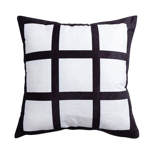 Plyšový povlak na polštář s fotografickými panely pro sublimaci - 9 panelů