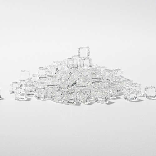 Umělé kostky ledu - bezbarvé