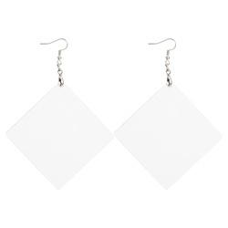 MDF náušnice pro sublimaci - velký čtverec