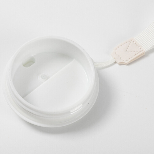 Hrnek 600 ml s dvojitou stěnou a víčkem s poutkem - bílý (pro sublimaci)