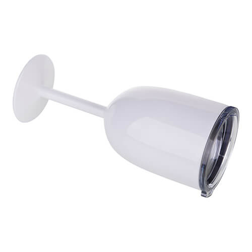 Sklenice na víno z nerezové oceli pro sublimaci - bílá