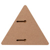Trojúhelníkový fotorámeček z MDF pro sublimaci - 12,7 x 15,2 cm