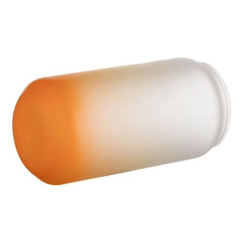 550 ml matné sklo pro sublimaci - oranžový gradient