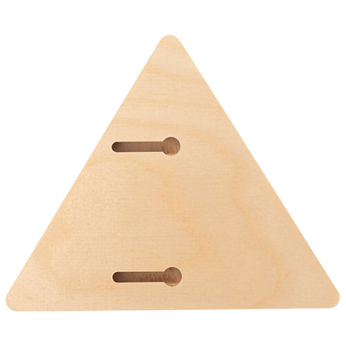 Trojúhelníkový překližkový rámeček na fotografie pro sublimaci - 12,7 x 15,2 cm