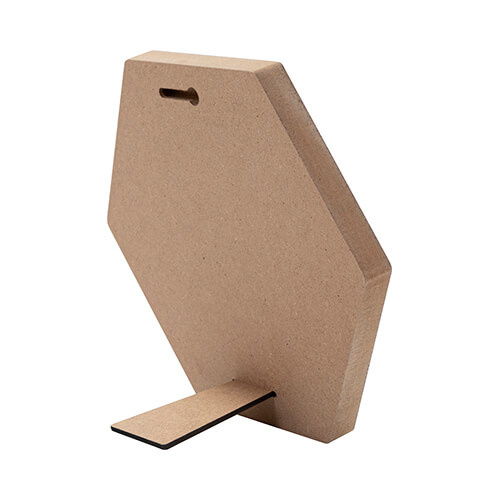 Šestihranný MDF fotorámeček pro sublimaci - 17,8 x 20,3 cm