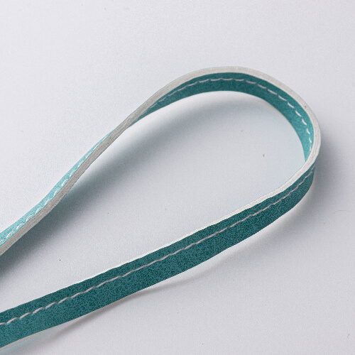 Kožená visačka na popruh zavazadla / pouzdro AirTag pro sublimaci - zelená