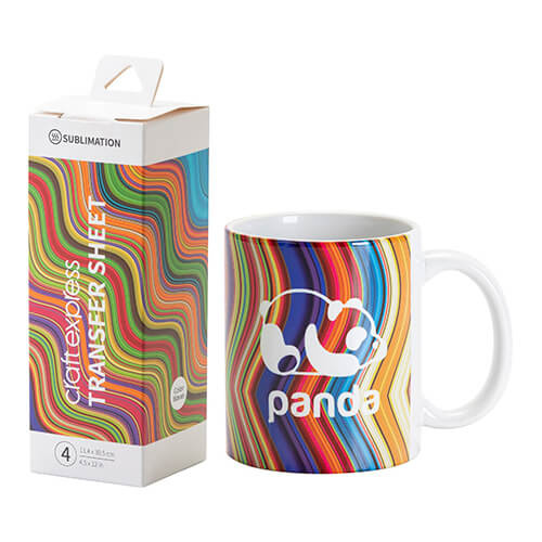 Barevné vlny přenosový arch 30,5 x 11,4 cm - 4 ks.