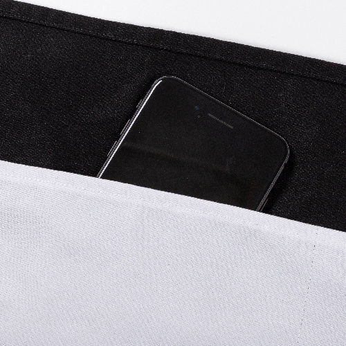 Černý náhradní díl se třemi kapsami pro dospělé na sublimaci