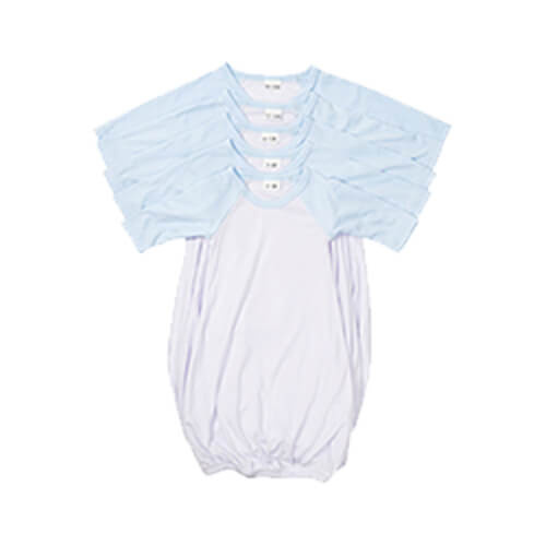 Košile na spaní s dlouhým rukávem pro sublimaci - modré rukávy