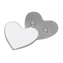 Kovový magnet se srdcem 5,4 x 4,8 cm sublimační termotransferový tisk