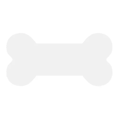 MDF fotorámeček ve tvaru kosti, 25,4 x 12,7 cm