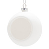 Baňka na vánoční stromeček Ø 7,8 cm pro sublimaci – bílá, matná