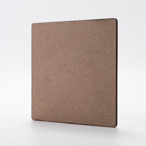 Dřevovláknitá deska pro sublimaci 20 x 20 x 0,6 cm - 2 ks - světle hnědá zadní strana
