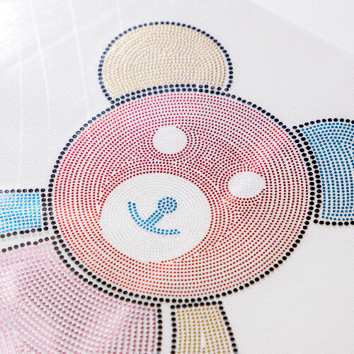 Velký zirkonový plech pro termotransfer - Medvídek