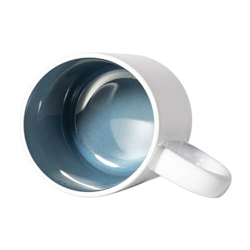 Hrnek 330 ml s glazovaným vnitřkem pro sublimaci - modrý