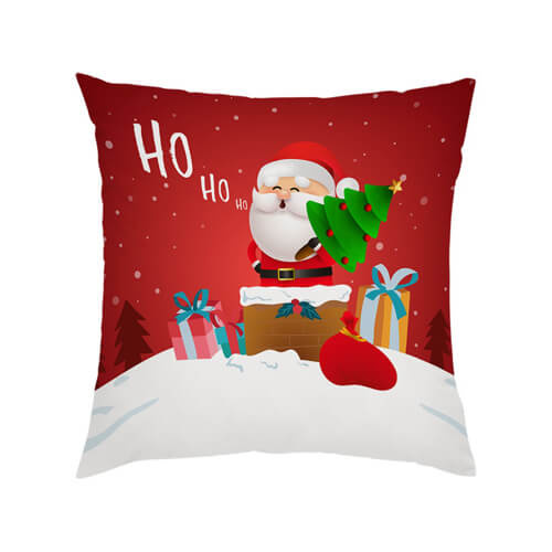 Plátěný povlak na polštář 38 x 38 cm pro sublimaci - červený