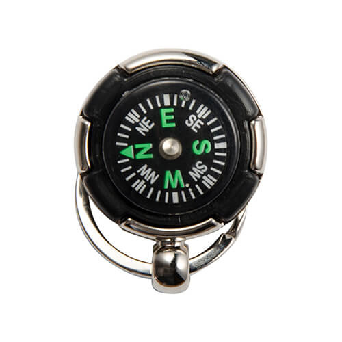 Kovový přívěsek na klíče - kompas Sublimační termotransfer