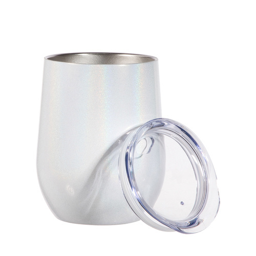 Sada 6 hrnků na svařené víno 360 ml k potisku - duhová bílá