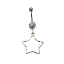 Piercing do pupíku - hvězda - sublimační termotransfer