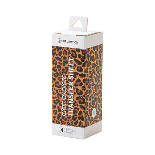 Transferový arch Wild Leo 30,5 x 11,4 cm - 4 ks.