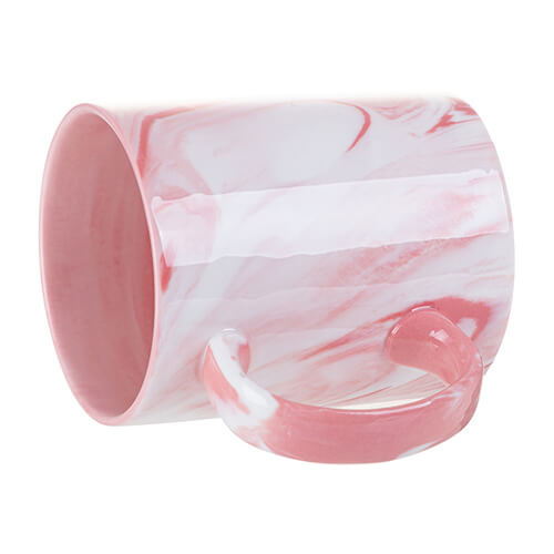 330 ml hrnek pro sublimaci - růžový mramor