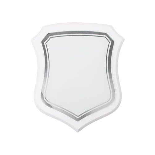 Skleněný rám - štít na bílém podkladu MDF pro sublimaci