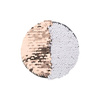 Dvoubarevné flitry pro sublimaci a textilní aplikace - kruh v barvě šampaňského Ø 10 cm