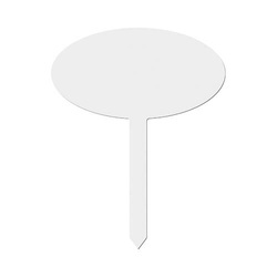 Zahradní plaketa 20 x 25 cm z MDF pro sublimaci - oválná