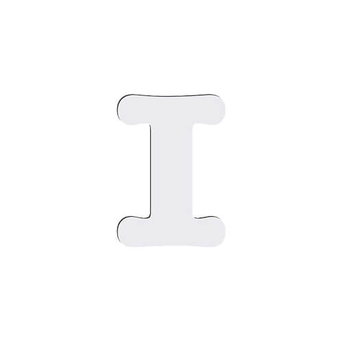 Dekorativní písmeno z MDF pro sublimaci 10 cm I