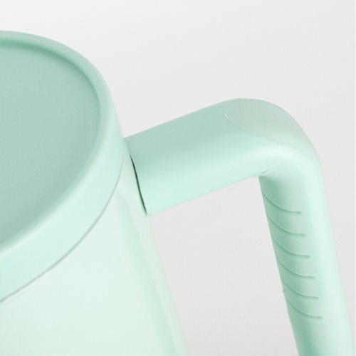 Nerezový cestovní hrnek 1200 ml s uchem a brčkem - máta