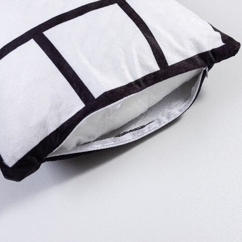 Plyšový povlak na polštář s fotografickými panely pro sublimaci - 6 panelů