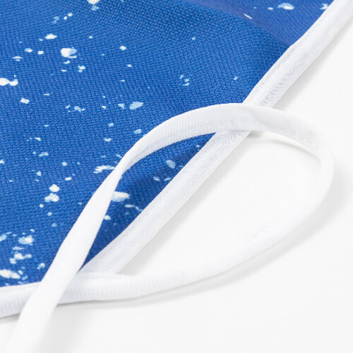 Lněná zástěra Bělená hvězdná modř pro sublimaci