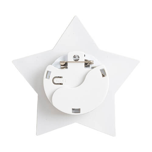 Akrylový odznak s barevným sublimačním osvětlením LED - hvězda