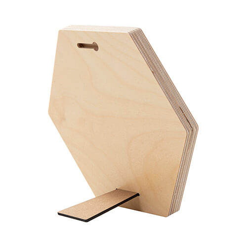 Šestihranný překližkový rámeček na fotografie pro sublimaci - 17,8 x 20,3 cm