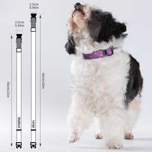 Sada 4 obojků pro psy 56 x 2,5 cm (pro sublimaci)