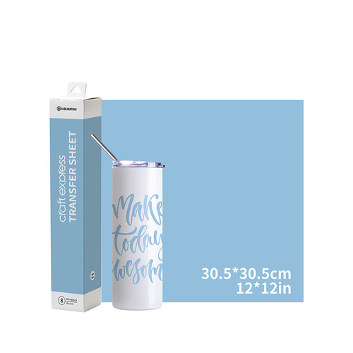 Craft Express přenosová fólie světle modrá 30,5 x 30,5 cm - 8 ks.