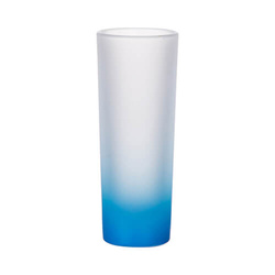 90 ml matné sklo pro sublimaci - modrý gradient