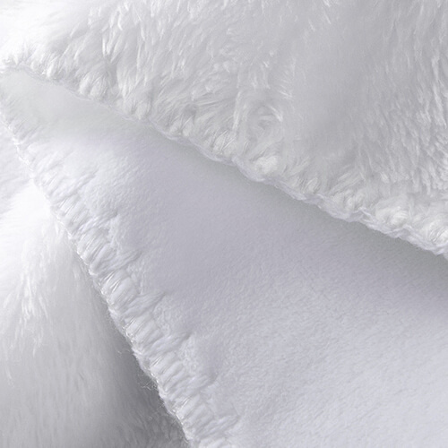 Deka z mikrovlákna a arktického rouna pro sublimaci - bílá