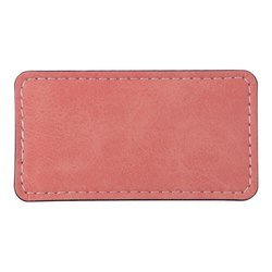 Kožený odznak 8,2 x 4,4 cm pro sublimaci - růžový