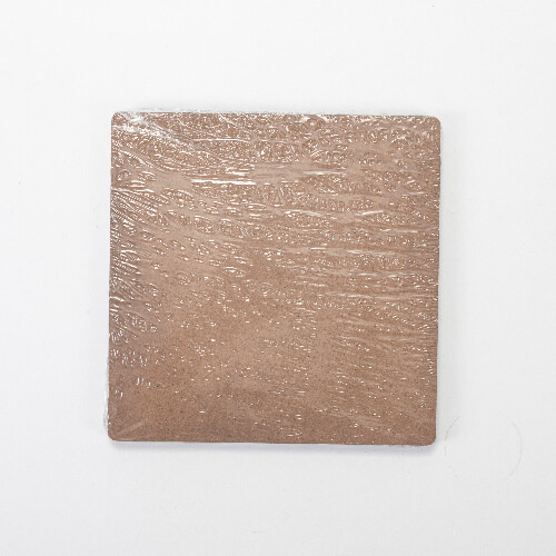 Dřevovláknitá deska pro sublimaci 20 x 20 x 0,6 cm - 2 ks - světle hnědá zadní strana