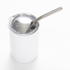 100 ml hrnek z nerezové oceli s víčkem a brčkem pro sublimaci - bílý