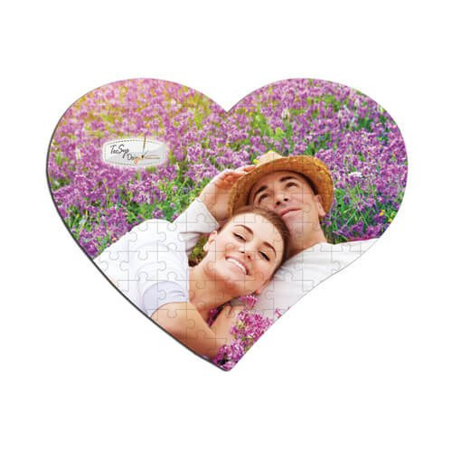 Puzzle ve tvaru srdce A4 108 dílků pro sublimaci