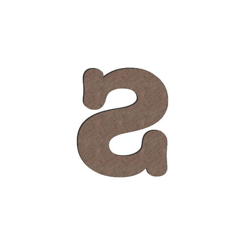Dekorativní písmeno z MDF pro sublimaci 10 cm S