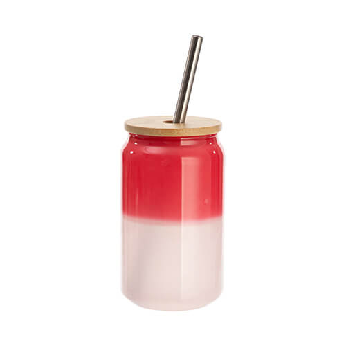 400 ml sklenice na přenos tepla pro sublimaci - červená